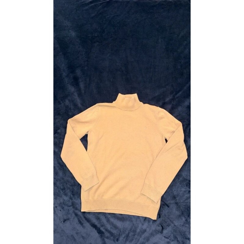 Lauren Ralph Lauren Petite PM Tan 100% Cotton Turtleneck Sweater - 496